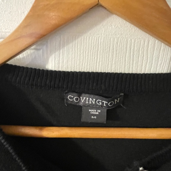 Womens long sleeve cardigan fancy buttons black size small - Picture 3 of 5